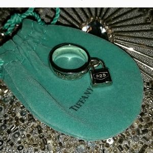 Authentic Tiffany & co dangling lock ring